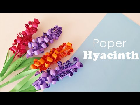 How to Make Paper Hyacinth | DIY Paper Hyacinth Flower | Paper Flower | DIY Home Decor | Paper Craft