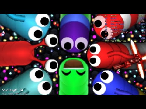 Slither.io A.I. 116,000+ Score Epic And Epic Skin Slitherio Gameplay - Bunny skin - Slither.io Vip