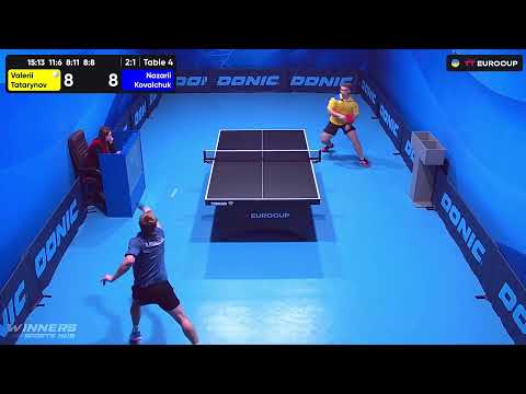 19:40 Valerii Tatarynov - Nazarii Kovalchuk 09.10.2023 TT Euro.Cup Ukraine Star. TABLE 4