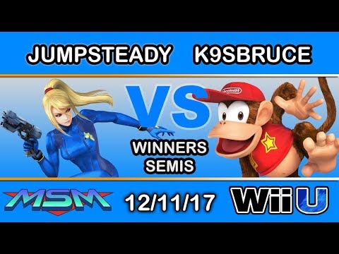 MSM 125 - Jumpsteady (Zero Suit Samus) Vs. K9sbruce (Diddy Kong, Cloud) Winner Semis