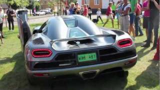 preview picture of video 'Koenigsegg Agera - Insane revs, Start-up, Details @ FAC 2011'