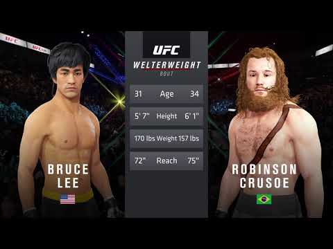 UFC 4 I Bruce Lee vs. Robinson Crusoe (EA sports UFC 4)