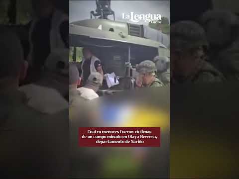 Cuatro menores fueron víctimas de un campo minado
