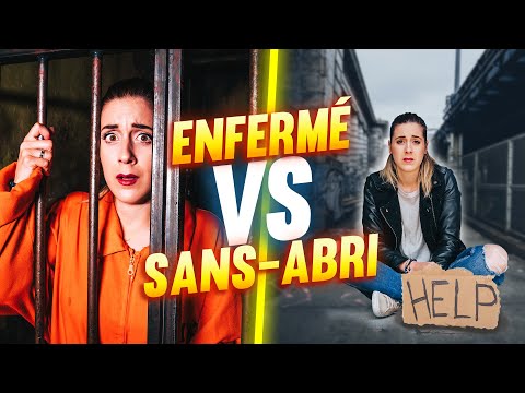 VIVRE ENFERMÉ VS VIVRE DANS LA RUE - 24H CHALLENGE | DENYZEE