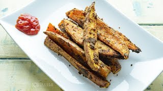 How to cook Sweet Potato Wedge in Gas Oven | Sweet Potato Wedge | Sweet Potato Recipe