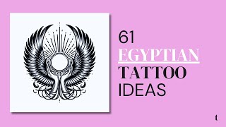 61 Egyptian Tattoo Design Ideas