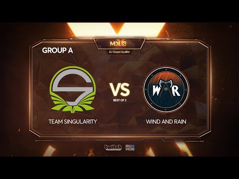 Team Singularity vs Wind and Rain, MDL Chengdu Major Qualifier, bo2, game 2 [Lex]