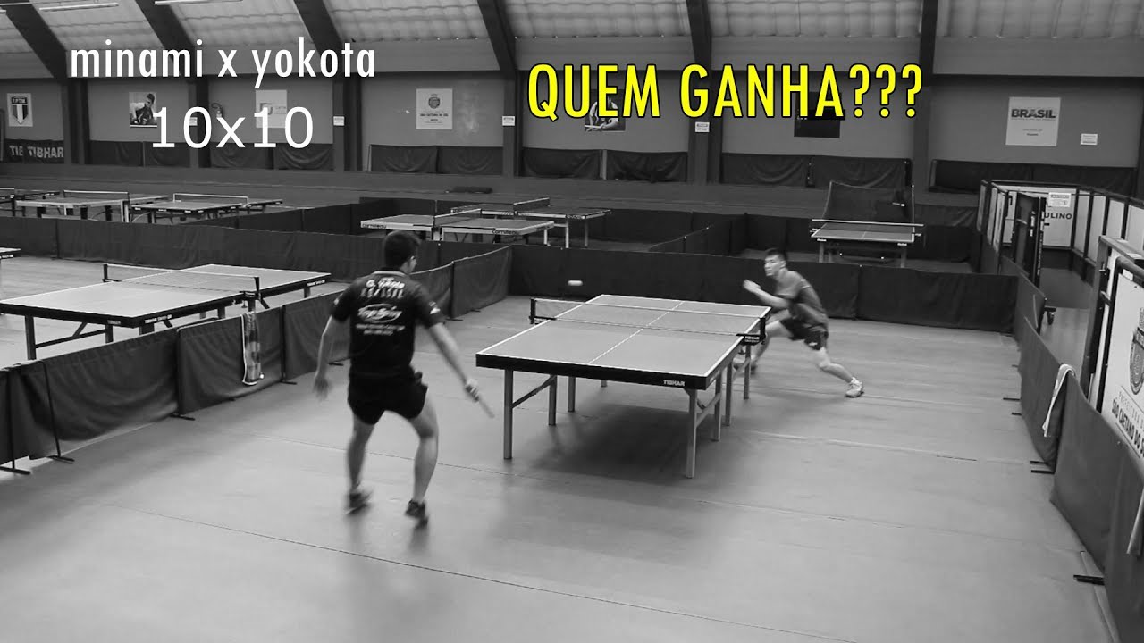 O DUELO DE PROFISSIONAIS - Tênis de mesa