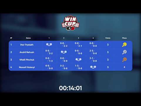 23:00 Andrii Rehush 0-3 Vitalii Pinchuk West 5 WIN CUP 04.11.2022 | TABLE TENNIS WINCUP
