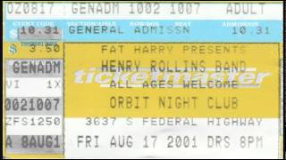Rollins Band - The Orbit, Boynton Beach, FL 2001/08/17