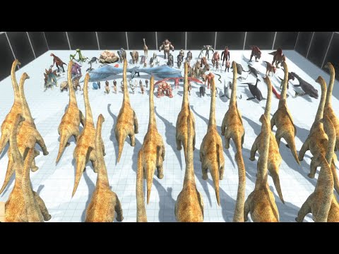 BRACHIOSAURUS VS ALL - ARBS - Animal Revolt Battle Simulator