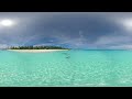 Maldive Paradise. Tropical Beach Relaxation. 360 Video In 16K.