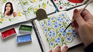 Relaxing Watercolor Warm-Ups | Calm Sketchbook Painting