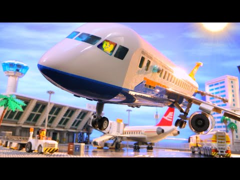 Lego Airplane - Trouble in the Sky