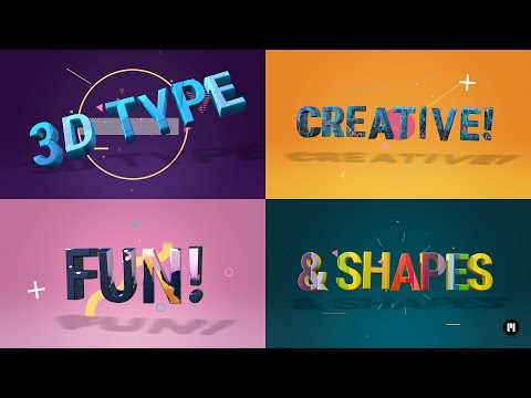 Abstract 3D Captions Modular Template for Apple Motion & FCPX - MotionVFX