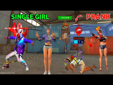 Single Girl Prank Y GAMING 🤣 Funny Prank 😂 लड़की ने चुना Laga Diyaa - Garena Free Fire 🔥