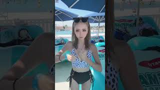 サングラスを上げたビキニギャルって、かわいいよね！ #ビキニ #水着女子 #bikini  #beach #ギャル #巨乳