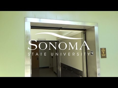 Aggressive Doors! Old OTIS Traction Elevator-Stevenson Hall-CSUS-Rohnert Park, CA