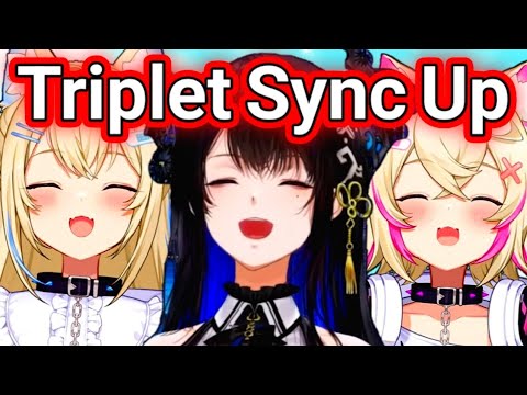 Nerissa Wishes To Be Fuwamoco's Triplet And Sync Up With Them.【Hololive EN / HoloAdvent】