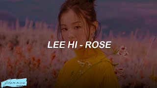 Lee Hi - Rose (Acoustic Version) Easy Lyrics