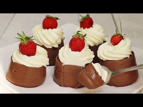 A VERY SIMPLE DESSERT 3 ingredients in minutes chocolate recipe
