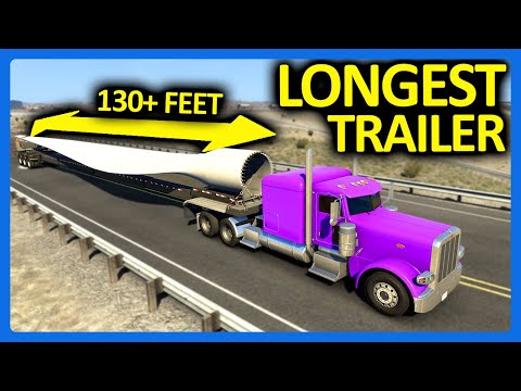 I Drove The Longest Single Trailer in American Truck Simulator!!