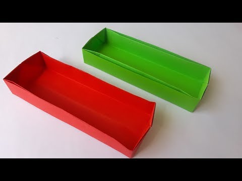 CAJA RECTANGULAR ORIGAMI -  Origami paper box