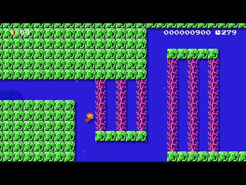 Swimming With the Fishes - My Level - Super Mario Maker 2