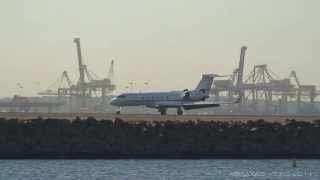 Crown Melbourne Gulfstream V [VH-CCC] - Landing at Sydney - 30 March 2011