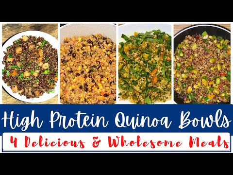 4 HIGH PROTEIN VEGETARIAN QUINOA BOWLS