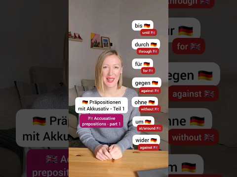 German propositions with the accusative case! #learngerman #germanlanguage #grammar