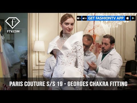 Georges Chakra Fitting Paris Couture Spring/Summer 2019 | FashionTV | FTV