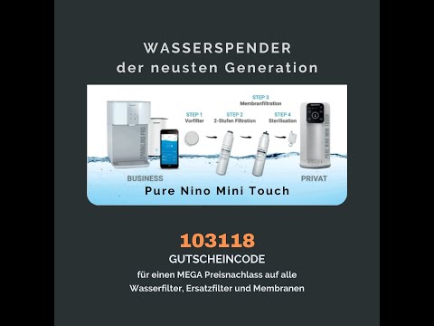 Wasserfilter Vergleich Pure Nino Mini Wasseranschluss vs Pure Nino Flexible | Gutscheincode 103118