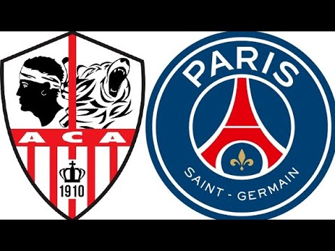 Ac Ajaccio vs Psg messi goal 0-2