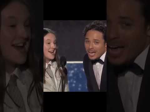 ryan gosling's reaction to "i'm just ken"  winning best song at the critics choice awards