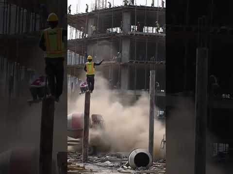 Wait for the drop... you won't believe how close it is! 😱 #closecall