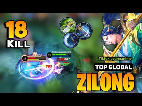 Zilong Best Build 2023 [ Zilong Gameplay Top Global ] Tiktok:ayanganime - Mobile Legends