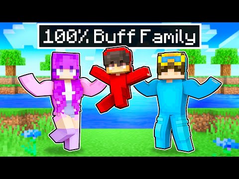 Cash - Adopted by a BUFF FAMILY In Minecraft!