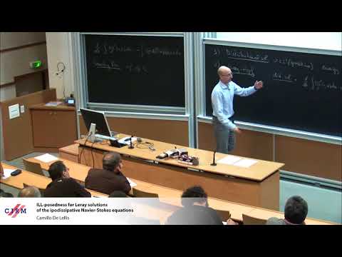 Camillo De Lellis: Ill-posedness for Leray solutions of the ipodissipative Navier-Stokes equations