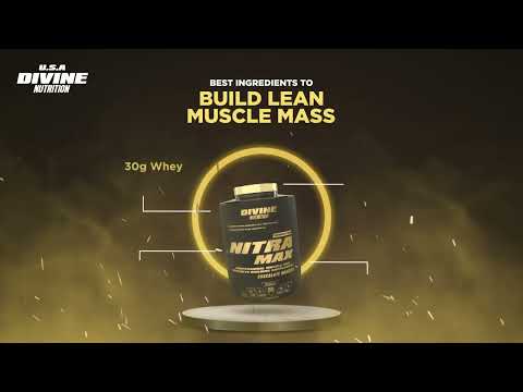 Divine Nutrition Chocolate Brownie Flavour Nitra Max Gainer