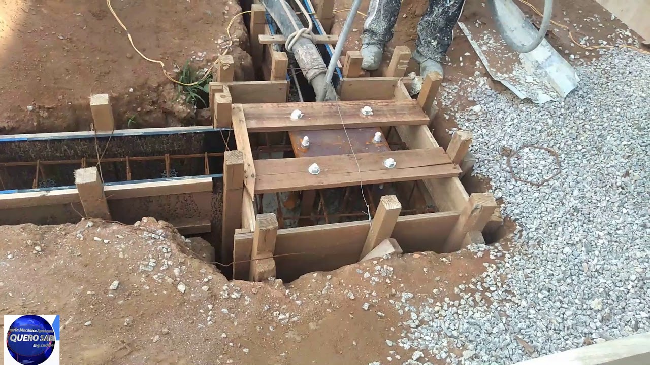 COMO FAZER AS BASES PARA PILARES METALÍCOS