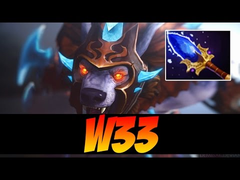 w33 Plays Ursa WITH AGHANIM'S SCEPTER - 8100 MMR - Dota 2