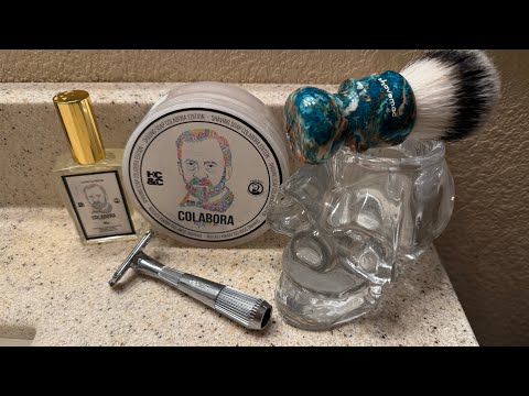 HC&C + Pasteurs Pharmacy “Colabora” Soap & Eau de Parfum, Leaf Shave “Thorn” Razor & Shavemac Brush