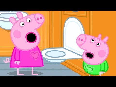 Peppa Pig's First Long Train Journey Experience 🐷🚂 Peppa Pig Family Kids Cartoons