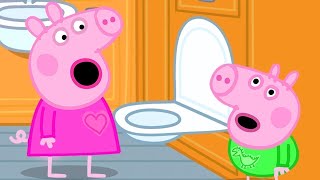 Peppa Pig's First Long Train Journey Experience 🐷🚂 Peppa Pig Family Kids Cartoons