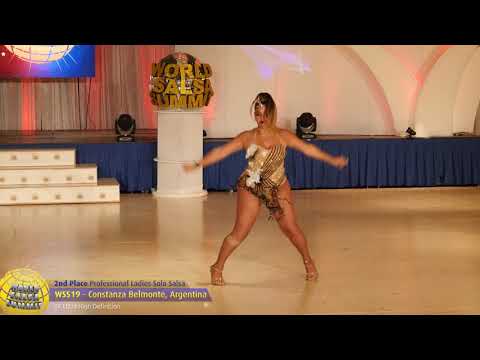 WSS19 - Constanza Belmonte Pro Ladies Solo Salsa 2nd Place