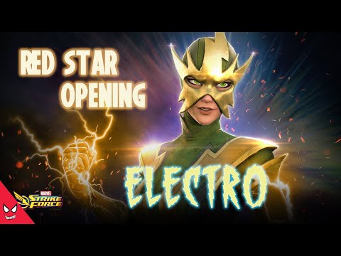 Electro Red Star Orb Opening - Marvel Strike Force MSF
