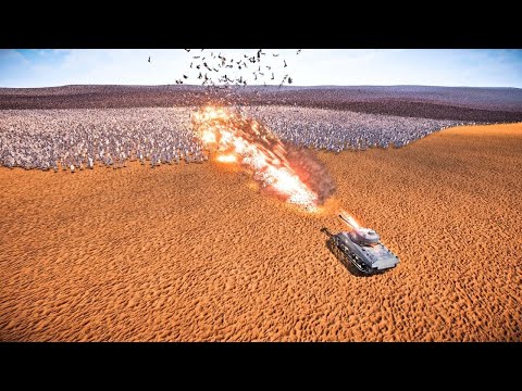 1 SUPER TANK VS 3,000,000 SPEARMAN - Ultimate Epic Battle Simulator 2 | UEBS 2