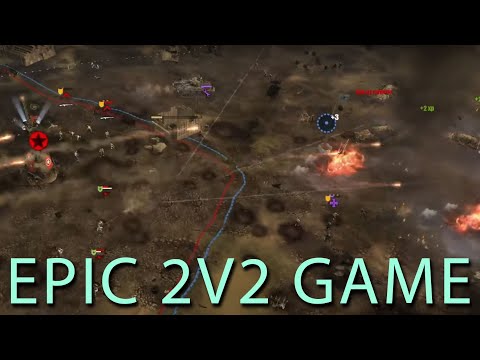 EPIC CoH1 2v2 Tourney game: Pepsi/Contador vs. Bulat/Luckbar - awesome scrap!