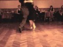  Andres Laza Moreno  and  Ariadna Naveira  are  dancing  to  the  milonga  "  Milonga De Mis Amores  "
